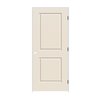 Codel Doors 28" x 80" x 1-3/8" Primed 2-Panel Carrera Molded Hollow Core 6-9/16" LH Prehung Door w/Mtt Blk Hngs 2468MHCCARLH10B6916